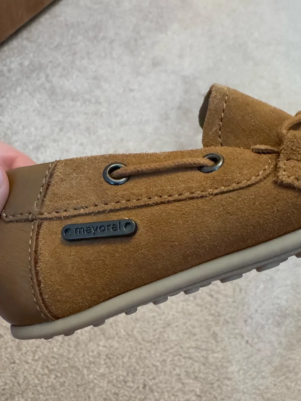 Mayoral Tan Suede Moccasin Loafers for Men